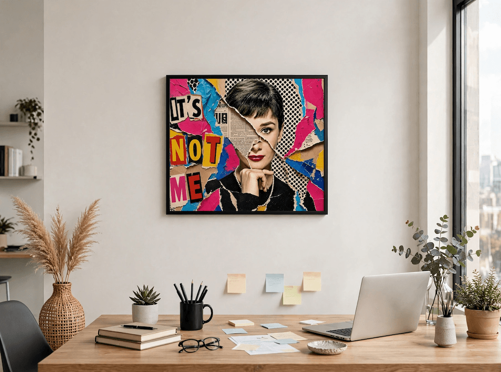 Smaller framed poster office